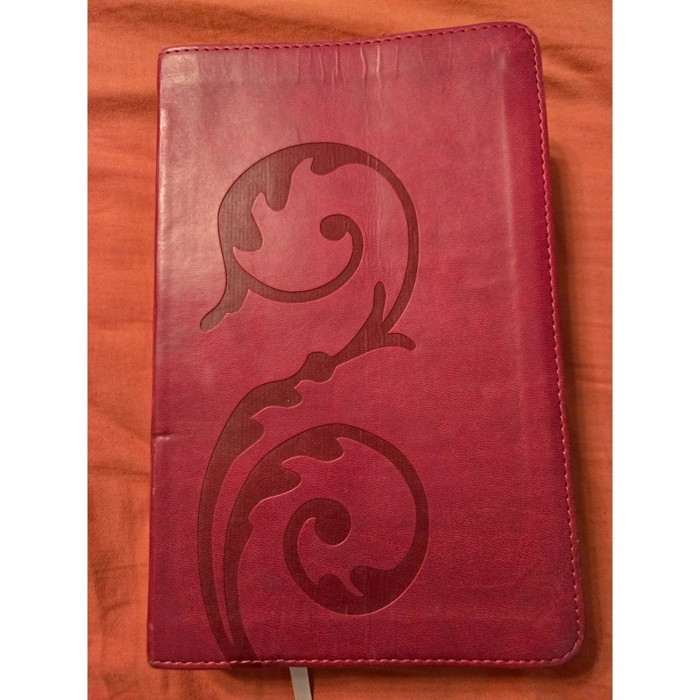 The Message Bible Eugene Peterson Raspberry Blossom Leather-Look 9781612914299